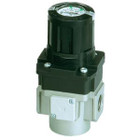 SMC ARG20-F02G2H-1N regulator w/ built in pressure gauge, REGULATOR, MODULAR F.R.L. W/GAUGE