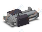 SMC MLGCLB40-100-R-P cyl, guide, fine lock, MLGC FINE LOCK CYL W/GUIDE