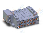 SMC SS5V3-W10SA2WD-05BS-N7 mfld, plug-in w/si unit, SS5V3 MANIFOLD SV3000