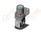 SMC ARG20-N02BG4-Z regulator, gauge-handle, ARG REGULATOR W/PRESSURE GAUGE