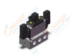 SMC VFR5410-5DZ-06 valve dbl non plugin base mt, VFR5000 SOL VALVE 4/5 PORT