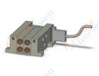 SMC VV5Q41-02C12FU2 mfld, plug-in, vq4000, VV5Q41 MFLD, VQ4000 4/5-PORT
