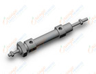 SMC CD85WE10-10-B cyl, iso, dbl rod, sw capable, C85 ROUND BODY CYLINDER