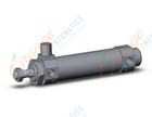 SMC CBM2B40-75A-RL cyl, round body, end lock, air, CM2/CM3 ROUND BODY CYLINDER