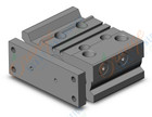SMC MGPM20TN-20Z cyl, compact guide, slide brg, MGP COMPACT GUIDE CYLINDER