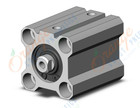SMC NCQ2B20-25D-XC6 cyl, compact, stainless steel, NCQ2 COMPACT CYLINDER