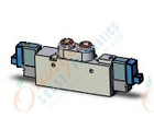 SMC SYJ7223-5LOZ-C6 valve, dbl sol, body pt (dc), SYJ7000 SOLENOID VALVE 5/PORT