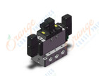 SMC VFR5510-5DZ-04F valve dbl non plugin base mt, VFR5000 SOL VALVE 4/5 PORT