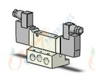 SMC VQZ3251-5YZ1-02-Q valve, base mount, din (dc), VQZ3000 VALVE, SOL 4/5-PORT