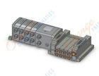 SMC SS5V2-W10S1NW42ND-04US-C6 mfld, plug-in with i/o si unit, SS5V2 MANIFOLD SV2000