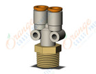 SMC KQ2U07-03AS fitting, branch y, KQ2 FITTING (sold in packages of 10; price is per piece)