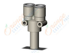 SMC KQ2X10-12A fitting, diff dia plug-in y, KQ2 FITTING (sold in packages of 10; price is per piece)