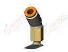 SMC KQ2K03-32A fitting, 45 deg male elbow, KQ2 FITTING (sold in packages of 10; price is per piece)