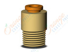 SMC KQ2S03-34AS fitting, hex hd male connector, KQ2 FITTING (sold in packages of 10; price is per piece)