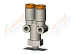 SMC KQ2U03-32N fitting, branch y, KQ2 FITTING (sold in packages of 10; price is per piece)