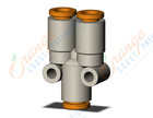 SMC KQ2U05-00A fitting, union y, KQ2 FITTING (sold in packages of 10; price is per piece)
