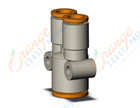 SMC KQ2U07-11A fitting, diff dia union y, KQ2 FITTING (sold in packages of 10; price is per piece)