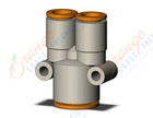 SMC KQ2U09-13A fitting, diff dia union y, KQ2 FITTING (sold in packages of 10; price is per piece)