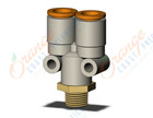 SMC KQ2U09-34AS fitting, branch y, KQ2 FITTING (sold in packages of 10; price is per piece)