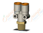 SMC KQ2U09-35AS fitting, branch y, KQ2 FITTING (sold in packages of 10; price is per piece)