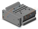 SMC MGPM20-10Z cyl, compact guide, slide brg, MGP COMPACT GUIDE CYLINDER
