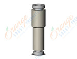 SMC KQ2H02-23A fitting, str union, KQ2 FITTING (sold in packages of 10; price is per piece)