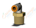 SMC KQ2L05-02AS fitting, male elbow, KQ2 FITTING (sold in packages of 10; price is per piece)