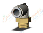 SMC KQ2L06-01AP fitting, male elbow, KQ2 FITTING (sold in packages of 10; price is per piece)