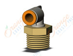 SMC KQ2L07-36AS fitting, male elbow, KQ2 FITTING (sold in packages of 10; price is per piece)