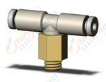 SMC KQ2T02-M5A fitting, branch tee, KQ2 FITTING (sold in packages of 10; price is per piece)