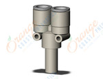 SMC KQ2U12-99A fitting, plug-in y, KQ2 FITTING (sold in packages of 10; price is per piece)