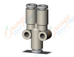 SMC KQ2U23-00A fitting, branch y, KQ2 FITTING (sold in packages of 10; price is per piece)