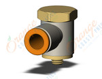 SMC KQ2VF07-32A fitting, uni female elbow, KQ2 FITTING (sold in packages of 10; price is per piece)