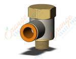 SMC KQ2VF09-34AS fitting, uni female elbow, KQ2 FITTING (sold in packages of 10; price is per piece)