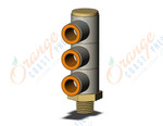 SMC KQ2VT11-35AS fitting, tple uni male elbow, KQ2 FITTING (sold in packages of 10; price is per piece)