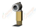 SMC KQ2W08-01AS fitting, ext male elbow, KQ2 FITTING (sold in packages of 10; price is per piece)