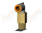 SMC KQ2W09-35AS fitting, ext male elbow, KQ2 FITTING (sold in packages of 10; price is per piece)