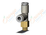SMC KQ2Y04-M6A fitting, male run tee, KQ2 FITTING (sold in packages of 10; price is per piece)