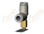 SMC KQ2Y06-M5A fitting, male run tee, KQ2 FITTING (sold in packages of 10; price is per piece)