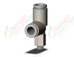 SMC KQ2Y06-M5N fitting, male run tee, KQ2 FITTING (sold in packages of 10; price is per piece)