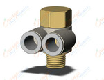 SMC KQ2ZF10-02AS fitting, br uni female elbow, KQ2 FITTING (sold in packages of 10; price is per piece)