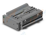 SMC MGPM12-40Z-M9PSAPC cyl, compact guide, slide brg, MGP COMPACT GUIDE CYLINDER