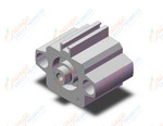 SMC CQP2B20-10S cyl, compact,a/pip,s/act,s/ret, CQ2 COMPACT CYLINDER