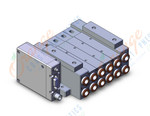 SMC SS5V3-W10S1EAND-04B-N11 mfld, plug-in, SS5V3 MANIFOLD SV3000