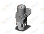 SMC ARG30-F03BG4 regulator, gauge-handle, ARG REGULATOR W/PRESSURE GAUGE