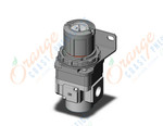 SMC ARG40-F04BG4 regulator, gauge-handle, ARG REGULATOR W/PRESSURE GAUGE
