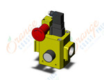 SMC AVL5000-N10P-3DZM valve, soft start w/lock-out, AVL SOFT START LOCK-OUT VALVE