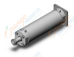 SMC CDG5GA100TNSR-250 cylinder, CG5 CYLINDER, STAINLESS STEEL