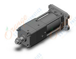 SMC CDNA2G100-75-D cyl, tie rod, power lock, a/s, CNA/CNA2 POWER LOCK CYLINDER