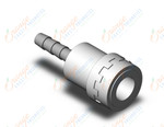 SMC KK130S-07B s coupler, w/barb fitting, KK13 S COUPLERS (sold in packages of 5; price is per piece)